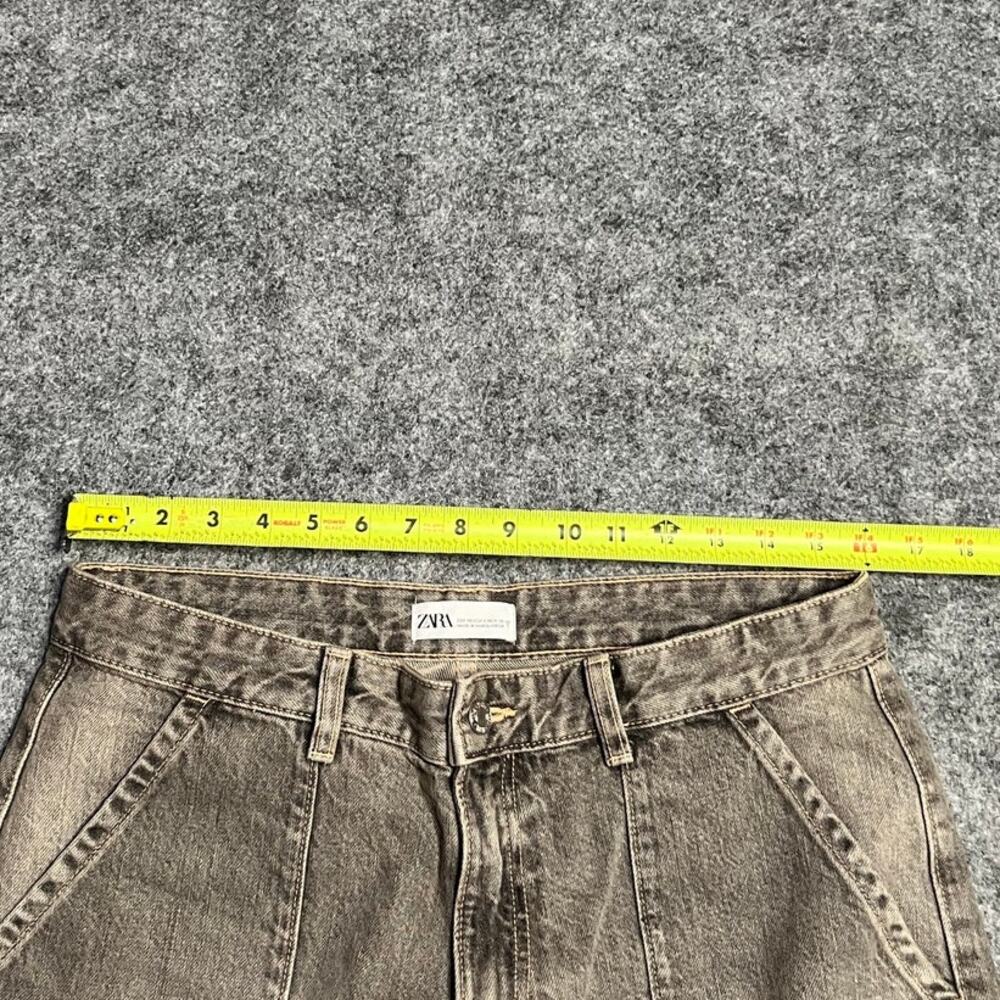 Zara Straight Leg Cargo Jeans in Faded Gray - Picture 7 of 8
